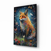 The Fox Glass Wall Art || Designer Collection.
